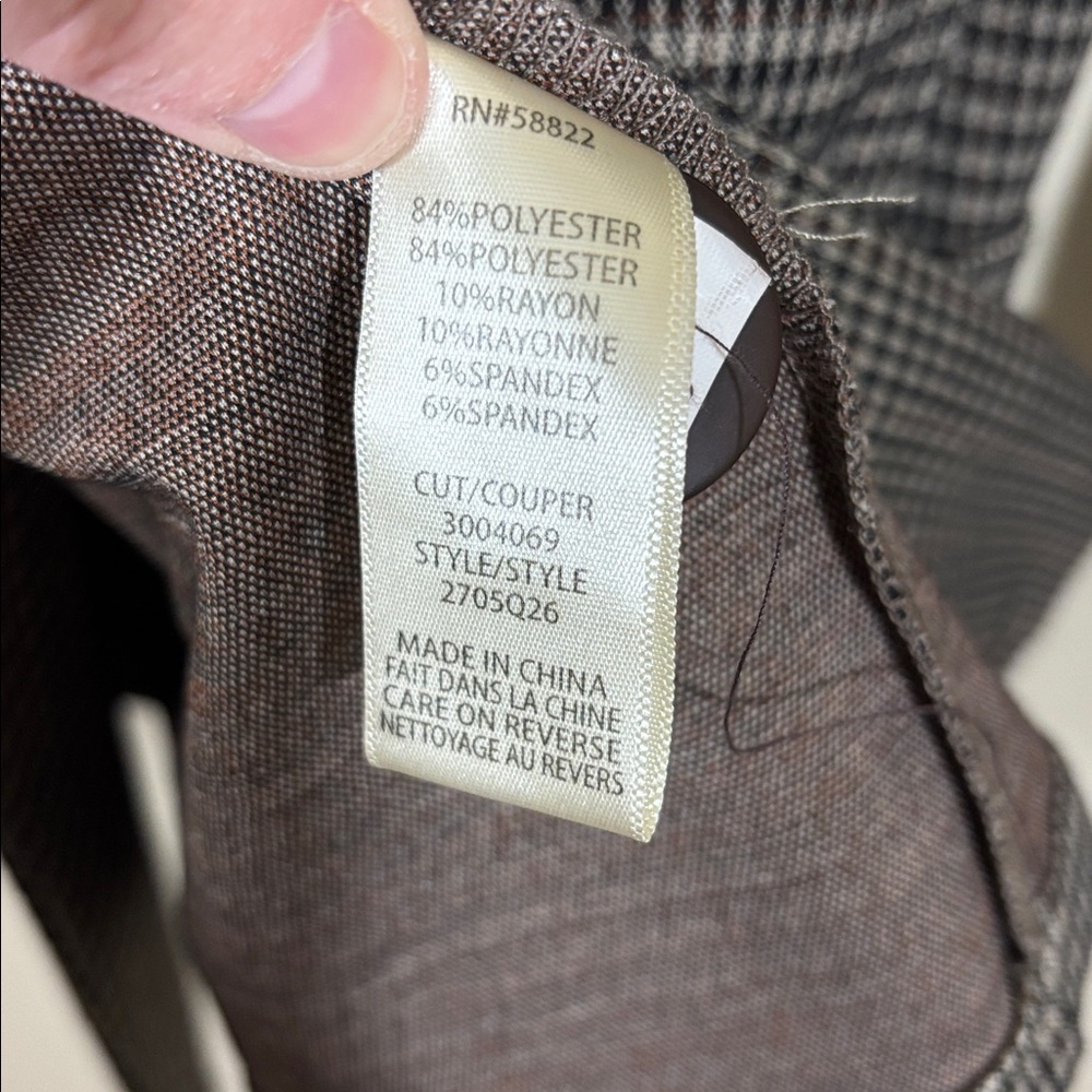 Max Studio Houndstooth Single Button Blazer Size … - image 6